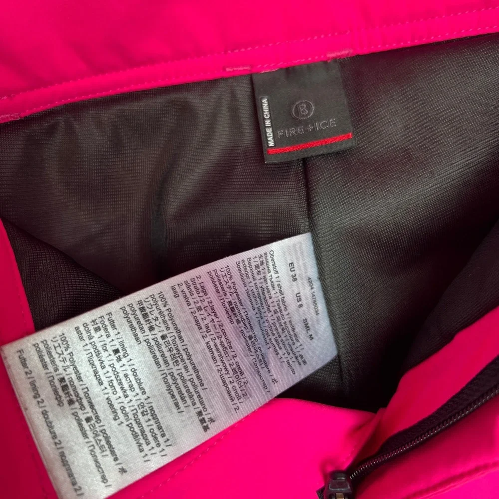 Bogner Fire+Ice Ski Pants Neon Hot Pink Snowboard Winter Technical Size 8 US